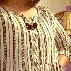 cute boho striped shirt